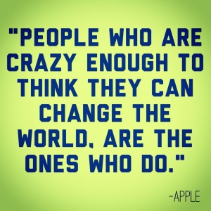 Apple quote change the world